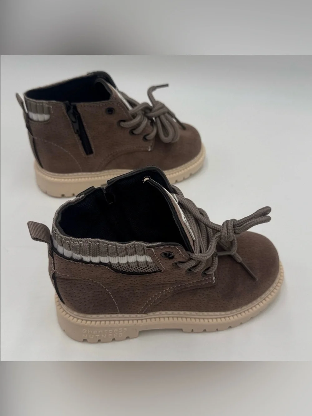 Classic Fashion Brand RAW' Kids Boots Brown Faux Suede Size 29 (US 12 Toddler)